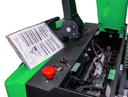Штабелер самоходный 1,5 т 5,0 м TOR ES15T4 Li-ion 24/200 В/Ач ЭУР, Curtis, H-мачта (с платформой)